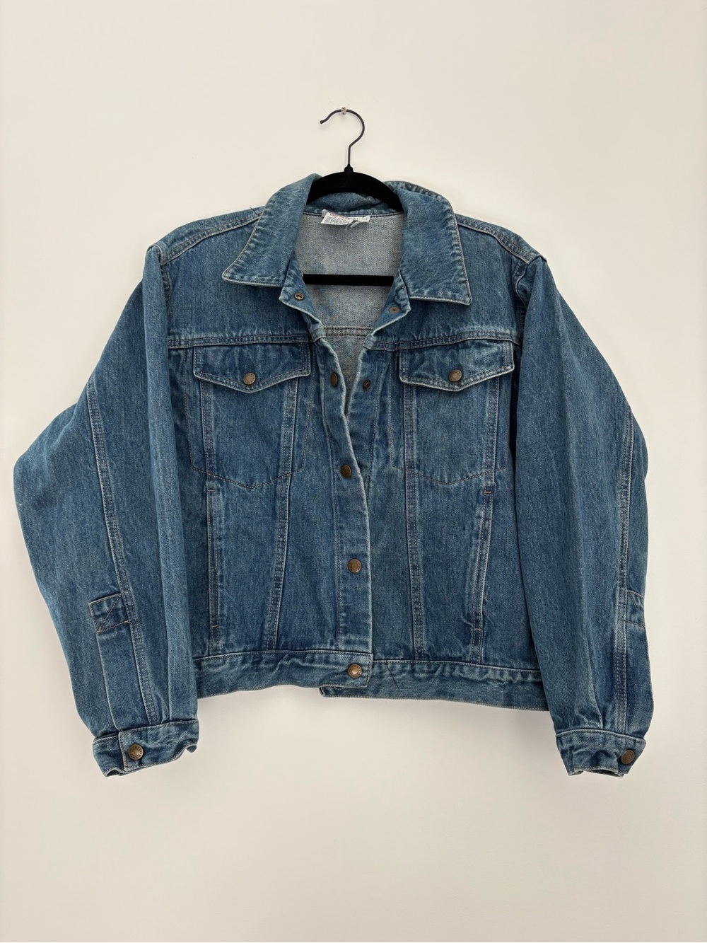 Vintage Calvin Klein Denim Trucker Jacket Made USA 90s Large